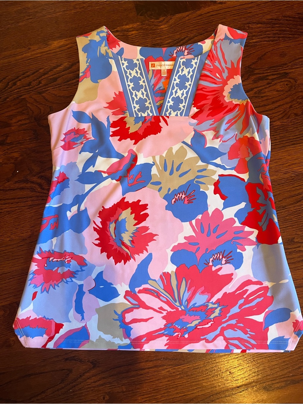 NWT Jude Connally Sleeveless Alexa Wildflower Peri top